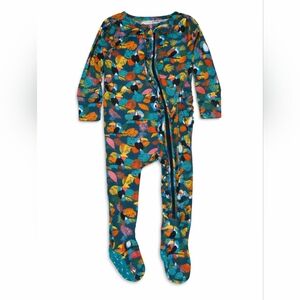 Posh Peanut Bamboo Zip Footie Toucan Print 6–9M